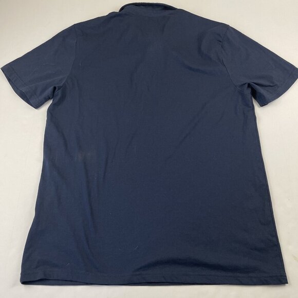 Volcom Polo Shirt Men’s L Navy White Stone Logo Golf Skate Cotton Blend - Picture 6 of 6